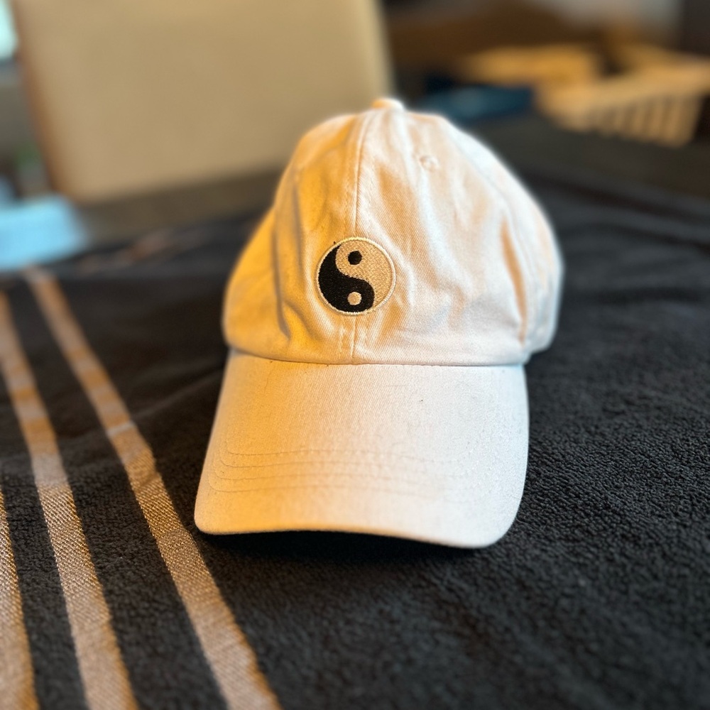 White peace hat